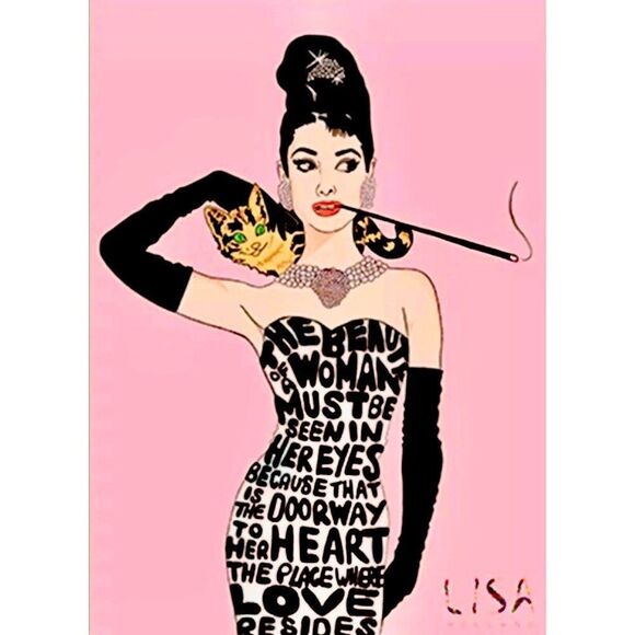 STRIKE a POSE” AUDREY HEPBURN CLASSIC & POPULAR CELEBRITY PORTRAIT/ U CHOOSE - Picture 1 of 2
